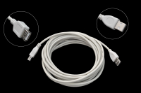 Шнур USB 2.0 AM > AF  5.0м серый 5-905 5.0