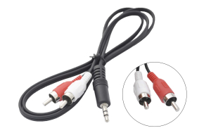 Шнур 3.5mm "шт" стерео - 2 x RCA "шт" 1.0м 285-201