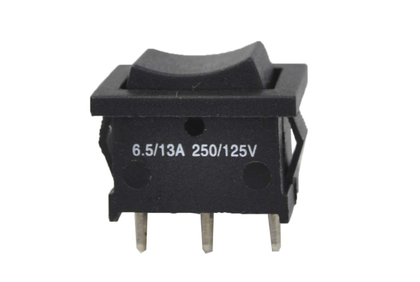 Переключатель YSR10-13 On-Off-On черный 250V 6.5A