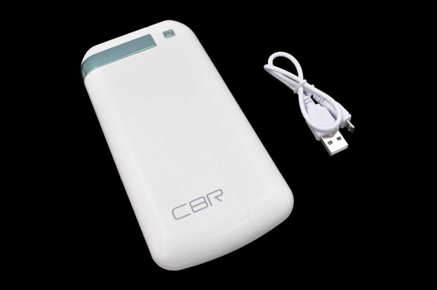 23436 Внешний аккумулятор CBR CBP-4160 16000mA-ч, 2USB 1A+2A white