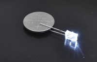 Светодиод  5x2мм - белый (2.0V 50mcd 20mA 100°)