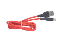 22560 Кабель Walker C575 micro USB, в матерчатой обмотке, красный