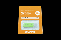 18482 Флэш Qumo 32Gb USB 2.0 Tropic (зеленый)
