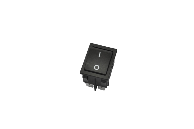 Переключатель KCD4-JK/N On-Off черный 250V 16A (4c)