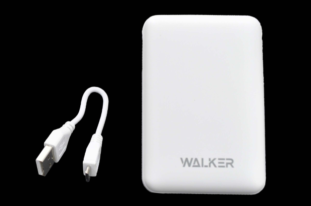 20226 Портативное зарядное устройство Walker WB-310 10000mA-ч, 1USB, 2.1A, белое