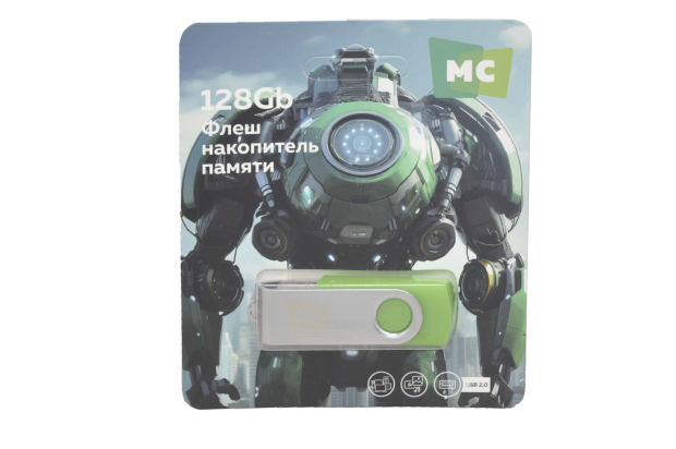 Флэш 128Gb USB2.0 More choice MF128-4 (green)