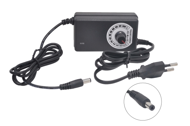 Блок питания 220V/3-12V  2.0A OT-APB114 (5.5x2.5) импульсный (адаптер) регулируемый