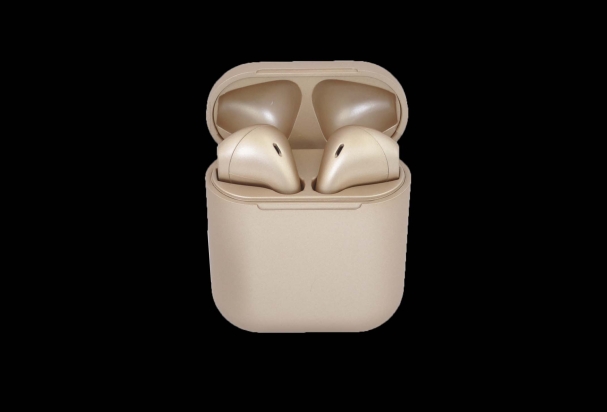 Наушники AirPods "12 macaron" V5.0 хром золото