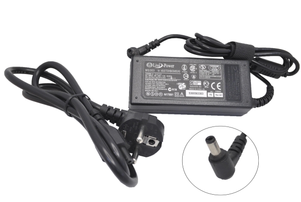 Блок питания 220V/19V 3.42A MG303 (5.5x2.5 - угловой) импульсный (адаптер)