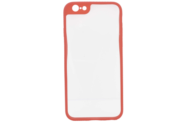 Накладка гибридная Re.case "Clear Glass" APL 6/6S  красный