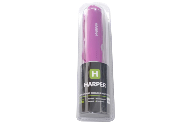 0570437 Внешний аккумулятор Harper PB-2602 (2200 mAh) pink
