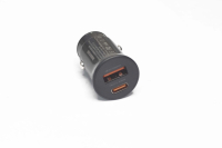 Автомобильное зарядное устройство Remax RCC358 Type-A,Type-C, 30W, черное