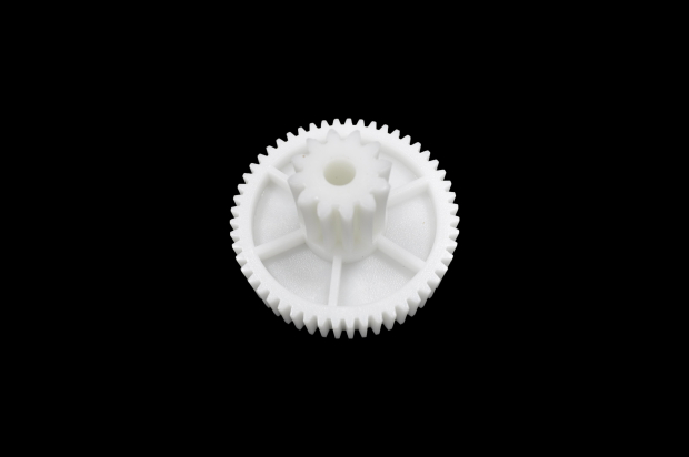 MS014 Шестерня Moulinex белая средняя (D=65/25,5 mm, H=42/17 mm) 12 зубьев, 52 зубца