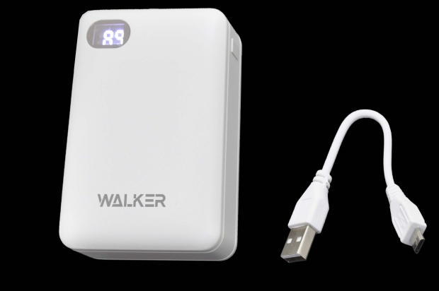 20228 Портативное зарядное устройство Walker WB-311 10000mA-ч, 1USB, 2.1A, белое