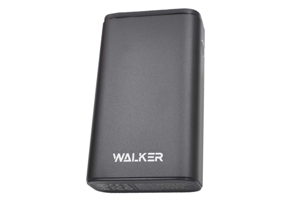 20238 Портативное зарядное устройство Walker WB-710QC 10000mA-ч, Li-Pol, QC3.0, 18Вт, USBx2, Type-C, дисплей, металл, черное