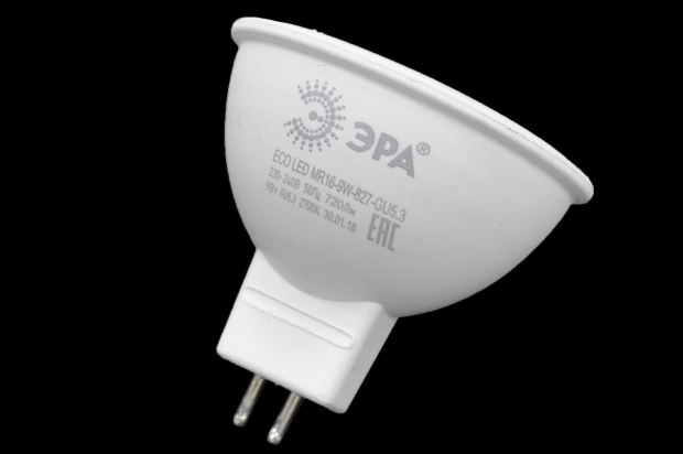 Лампа светодиодная Эра LED smd MR16-9W-827-GU5.3