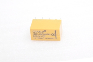 Реле JRC-19F(4078)-24VDC Катушка 24V, две группы, 2А 20,0х10,0х11,5