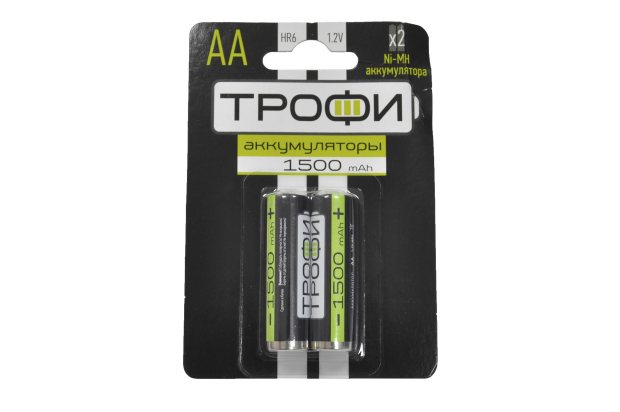 Трофи HR6-2BL 1500mA (AA) Аккумулятор