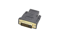 Переходник DVI-D "шт" - HDMI "гн" пластик gold 5-883G