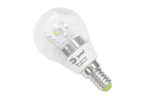 Лампа светодиодная Эра 360-LED P45-5w-827-E14