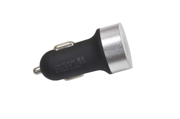 Зарядное устройство от прикуривателя 2USB (2.1A + 1A) №5656