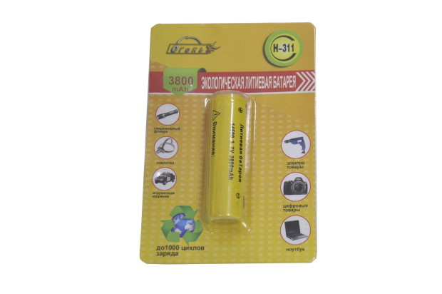 Аккумулятор 14500 Огонь H-311 3800mA 3.7V LI- ion