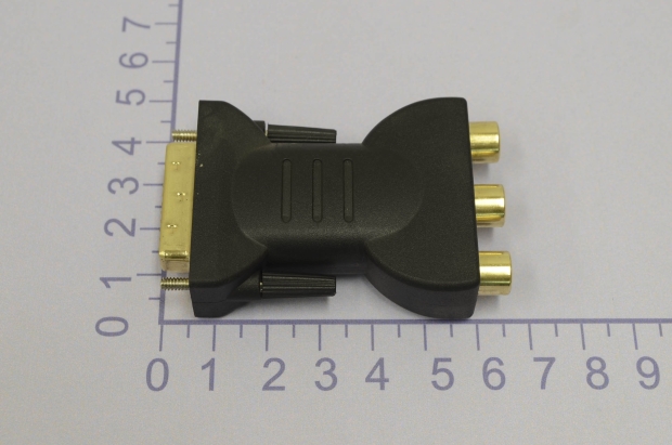 Переходник DVI/3RCA gold 17-6814