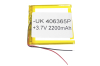 00-00016014 Аккумулятор 3.7V 2200mAh 4.0x63x65mm универсальный с проводками