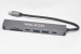 30859 Разветвитель USB Walker WHUB-71 на 7 портов, PD 100W, серый — фото 2