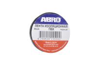 Изолента Abro 19mm х 18,2м черная ET-912-20-BLK-R