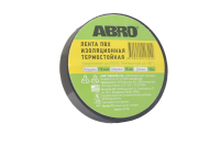 Изолента термостойкая Abro 18mm х 18м черная ET-914
