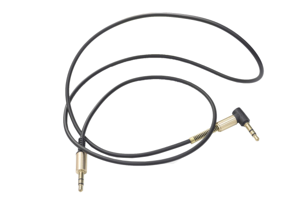 Шнур 3.5mm "шт" стерео - 3.5mm "шт" стерео 1.0м угловой gold M-9