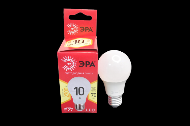 Лампа светодиодная Эра RED LINE ECO LED A60-10W-827-E27