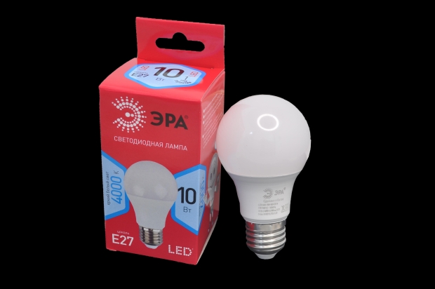 Лампа светодиодная Эра RED LINE LED A60-10W-840-E27