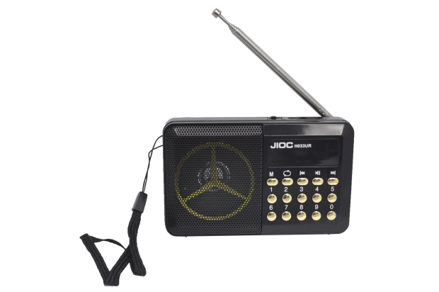 Радиоприемник JIOC H033UR аккумулятор Li-Ion, USB, SD card, AUX черный