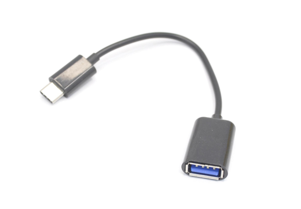 Кабель Dialog CU-1201 black OTG (Host) USB Type-C (M) - USB A (F), v2.0, 0.15 м, чёрный