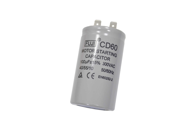 CD60  100mkF 300v (клеммы) Fuji пусковой конденсатор
