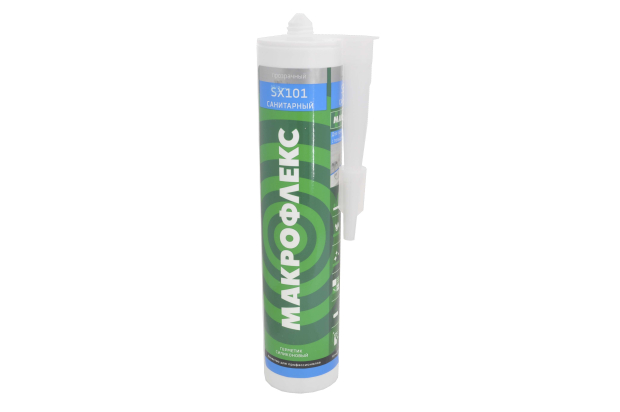 Герметик Makroflex SX101, санитарный, силик.,прозрачный, 290мл