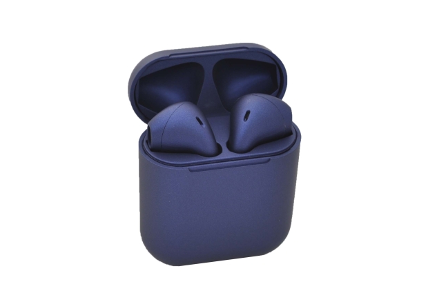 Наушники AirPods "12 macaron" V5.0 матовые т.синий