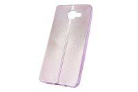 Чехол "хром кожа шов" Samsung Galaxy A510 (розовый) 00-143