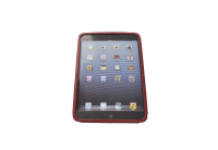 121124 Тонкая кожаная чехол-подставка Lucca leather stand case for iPad Mini/Red LHA090-C