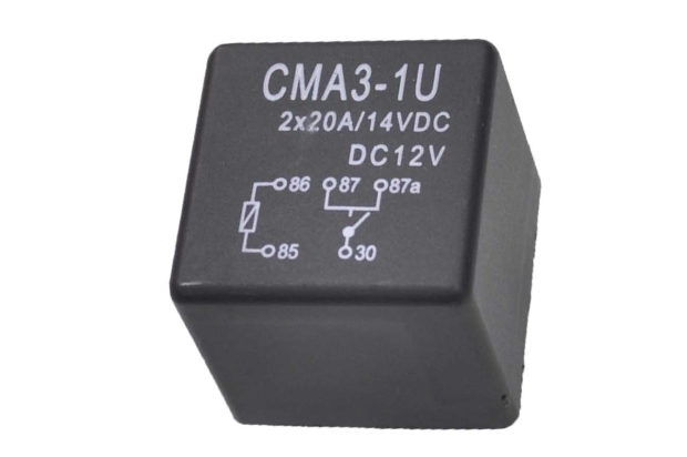 Реле CMA3-1U (792H) Катушка 12V одна группа (на вкл.) 40A 28x28x25.5
