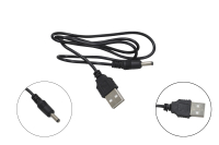 Шнур USB 2.0 AM > "шт" 3.5x1.4  1.5м черный OT-PCC03