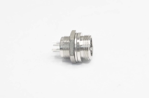 Разъем MIC 4P "шт" металл на корпус GX12 12M-4B D=12mm