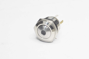 Антивандальная кнопка с подсветкой GQ16B-10D/JL/R/N Off-(On) D=16mm (красная точечная) 12V 2A без фиксации
