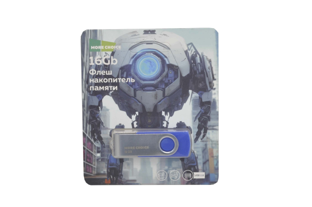 Флэш 16Gb USB2.0 More choice MF16-4 (blue)