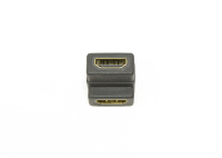 Переходник HDMI "гн" - HDMI "гн" gold угловой 17-6809