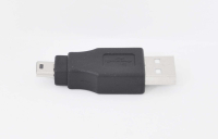 0281290 Переходник 3Cott 3C-USBAM-MINI-USB5PM-AD26, с USB A/M на Mini USB/M, черный