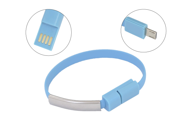 0652525 Кабель-браслет Gmini GM-WDC-200BL microUSB
