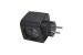 Тройник Эра 2гн+2USB (черный) SP-2-USB-B
